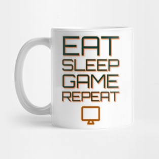 Eat sleep game repeat Mug